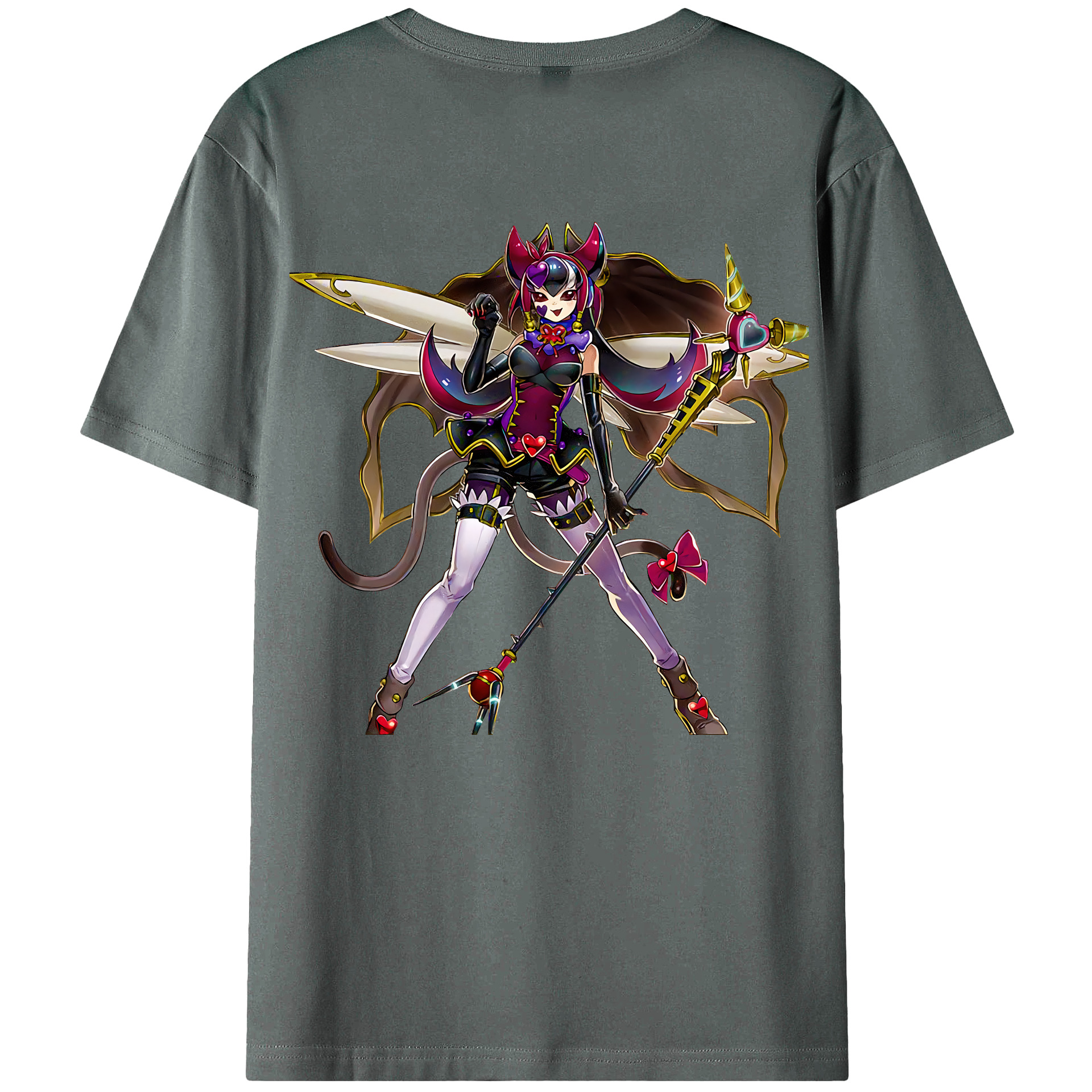 （画像用） 遊☆戯☆王 Yu-Gi-Oh! 綿100％ メンズ半袖Tシャツ（バックプリント） 通気性